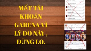 hướng dẫn lấy lại tài khoản garena khi bị hách, lừa đảo, web lậu mất, liên quân mobi, LMHT, FFO4.