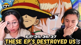 😭 FAVORITE EPISODES SO FAR 😭 | One Piece EP 35, 36, 37 REACTION