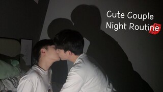 Did We Do It Before Bed?💕🔥Shower Together🛁| Cute Couple Night Routine *Sexy Boy Kiss*[Gay BL]