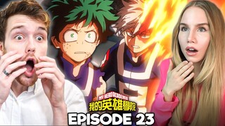 DEKU VS TODOROKI!! WHAT AN INSANE FIGHT! | My Hero Academia S2E10 Reaction