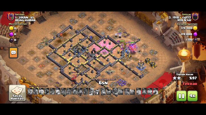 clash of clans TH 18 savaş