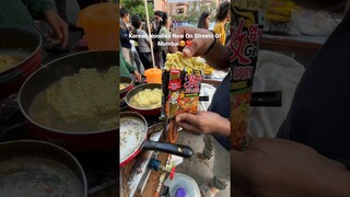 Korean Noodles on streets of Mumbai❤️ #shorts #streetfood #bts