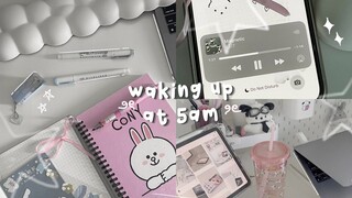 【韩女学习vlog｜zentasia｜中韩】早上 5 点起床，这是富有成效的一周学习、期中考试、和我一起学习、大学作业
