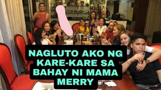 NAGLUTO AKO NG KARE-KARE SA BAHAY NI MAMA MERRY|SUPERSARAAP