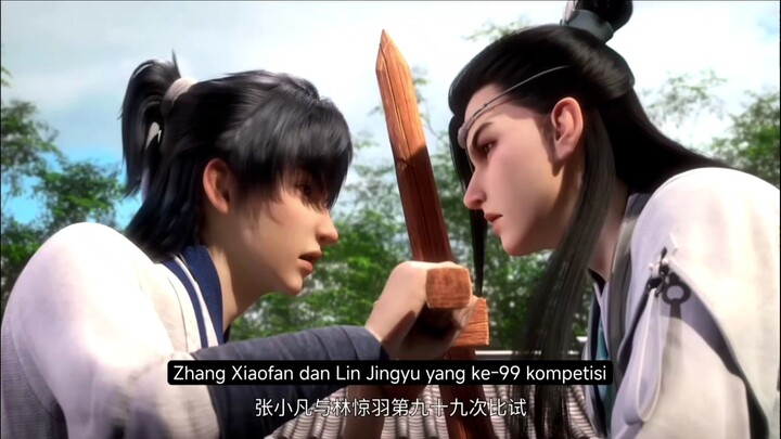 Kompetisi ke-99 Zhang Xiaofan Sparing dengan Lin Jinyu || Jade Dynasty