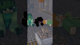 Ender Girl in Mine & Death Note - minecraft animation #shorts