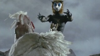 Leo fights the Magma people to avenge his parents, and the crane monster transforms into a human to 