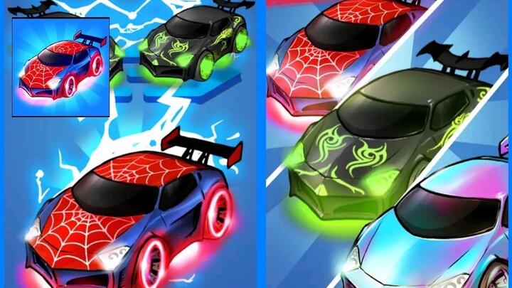 Merge Neon Car: Idle Car Merge | All Levels | Gameplay Android, ios