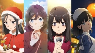 【中日字幕/ED完整版】青春猪头少年不会梦到圣诞服女郎 ED「水平線は僕の古傷」/ 雨宮天、小原好美、上田麗奈、山根綺