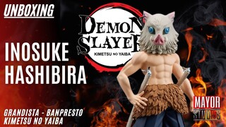 INOSUKE HASHIBIRA GRANDISTA / BANDAI - BANPRESTO! KIMETSU NO YAIBA! UNBOXING Y REVIEW DE LA FIGURA!!