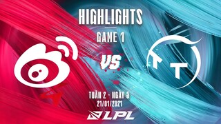 [Highlights] TT vs WBG - Game 1 | Tuần 2 Ngày 5 | LPL Mùa Xuân 2022