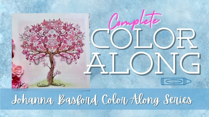 Johanna Basford Color Along Series - Spring Tree From Secret Garden