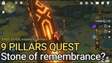 9 pillars Genshin Impact Quest Guide Stone of Remembrance + Boss Fight