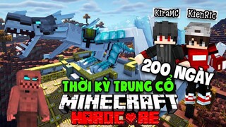 KiraMC Tóm Tắt 200 Ngày Minecraft Siêu Trộm Thời Trung Cổ Sinh Tồn Siêu Khó Cùng @KienRic04 !!