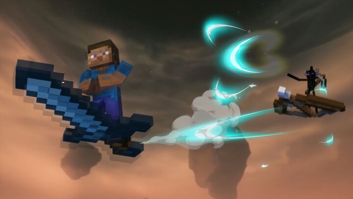 Phiên bản Minecraft Tu luyện bất tử, Steve chiến đấu chống lại quái vật cũ Yuanying