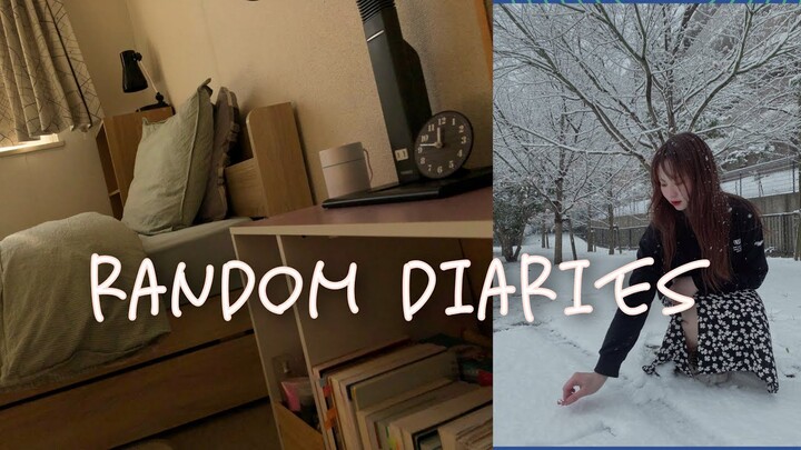 RANDOM DIARIES | DỌN NHÀ, SNOW,....(MINI ROOM TOUR)