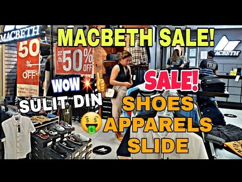 MACBETH STORE SALE! ORIGINAL SHOES,APPARELS SLIDE at IBAPA!up to 50% off!Macbeth cubao farmers