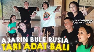 PERTAMA KALI ORANG RUSIA TARI BALI - REAKSINYA NGAKAK!