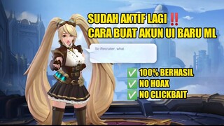 CARA BUAT AKUN UI BARU MOBILE LEGENDS 100% BERHASIL