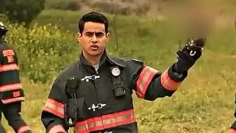 The team found a foot on the road...