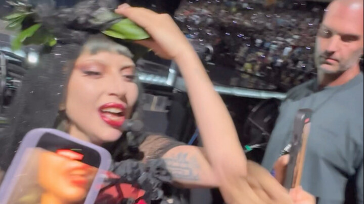 Gaga wore the laurel wreath I made for her—and even sent me a bouquet of flowers!