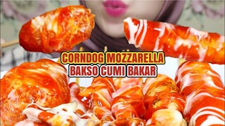 ASMR BAKSO, CUMI BAKAR, CORNDOG SOSIS MOZZARELLA PEDAS | ULUL ASMR MUKBANG INDONESIA