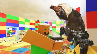 ROBLOX CHARACTERS FIGHT ZOMBIES IN LEGOLAND!