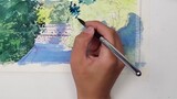 Haijie Diary ｜ Video vẽ tranh bằng màu nước