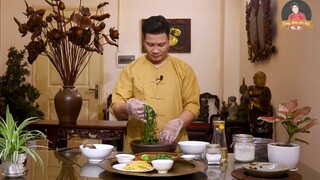 NỘM RAU MUỐNG chay vừa nhanh vừa dễ ăn _ Cùng Cháu Vào Bếp