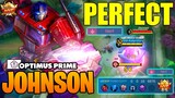 PERFECT MVP TANK!! JOHNSON POST NERFED GAMEPLAY - Build Pro Player Johnson - Mobile Legends [MLBB]