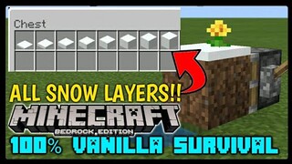 Cursed Block#2: How To Get Top Snow Layers in Minecraft Bedrock Edition