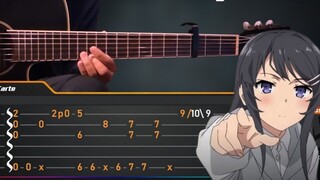 Fingerstyle】Remaja kepala babi tidak akan memimpikan bunny girl-senpai ED "Luar Biasa (Rekam Medis L