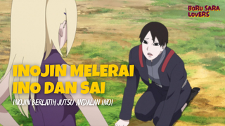 Inojin Berusaha Melerai Pertengkaran Ino dan Sai Dengan Teknik Klan Yamanaka! | Boruto