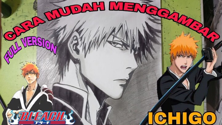 cara yang sangat mudah menggambar anime Bleach, Ichigo, full version