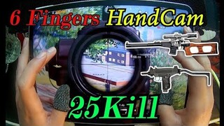 Clear Pochinki với Combo Uzi + Vss［ 25kill］［Solo Squad Show Thao Tác Tay ］HandCam l ［PUBG mobile］