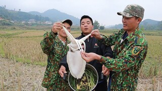 Hấp Dẫn Với Món Mực 3kg Luộc Bia Ngon Tuyệt Vời | Hoa Ban Tây Bắc