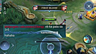 1vs1 Zilong na High Blood Siya hahaha Mobile Legends