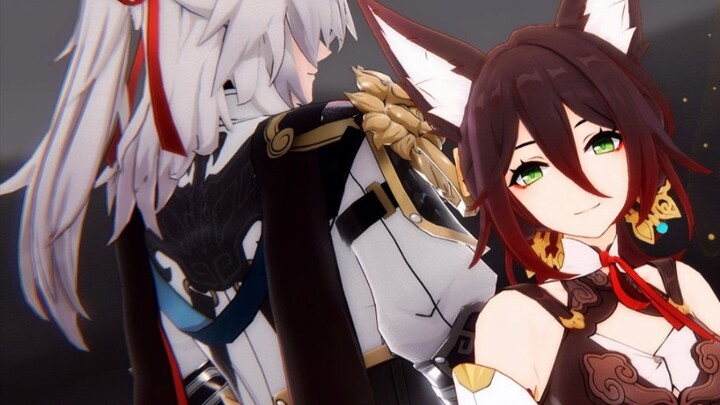 【Star Iron MMD】Hong Zhao Yuan ✦ Jing Stop ✦ หมอนทรายดูดสดใสผมสีขาว Spring Breeze ห่อผ้ากอซสีแดง