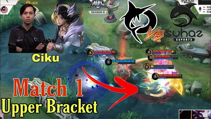 DAMAGE TAKDE OBAT! CIKU BUAT LUNOX SEBAGAI JUNGLER! MATCH 1 l UPPER BRACKET l VS