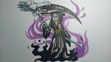 How To Draw Reaper sans UNDERTALE cách vẽ Sans Thần Chết