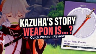 Kazuha's NEW F2P Weapon CURSED BLADE Official Details! And it's... uh... | Genshin Impact 2.8