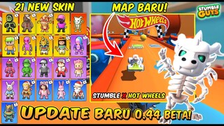 NEW UPDATE 0.44 BETA! MAP BARU BALAP MOBIL, 21 SKIN BARU DAN CUSTOM PARTY - Stumble Guys