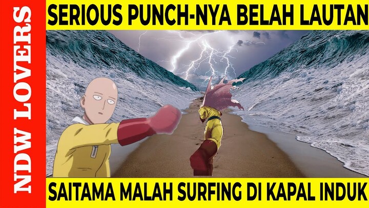 SI BOTAK BERJUBAH BERULAH!! SEKALI PUKUL LAUT LANGSUNG KEBELAH DAN DIA MALAH SELANCAR DI KAPAL INDUK