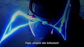 Kekuatan hebat Chidori milik Sarada