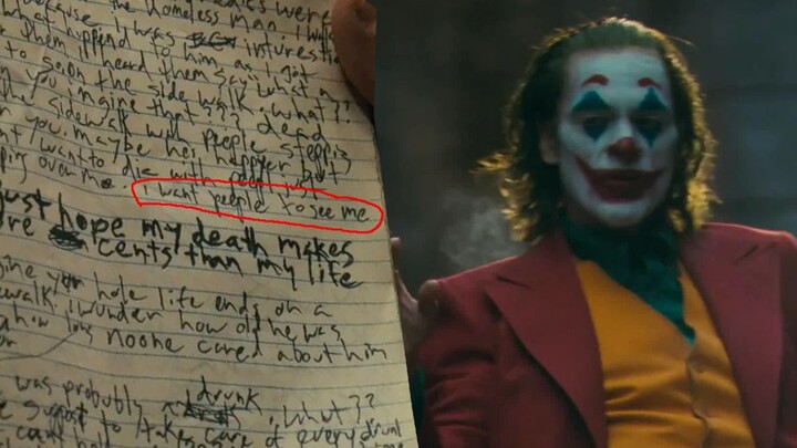 【咸鱼看剧】神作《joker》里的日记到底写了啥？附带深度解析小丑的音乐&笑话