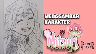 Gambar Seserhana Mitsuri Kanroji Demon Slayer
