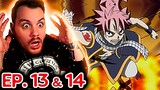 Natsu FLEXES On Yuka! || Fairy Tail Episode 13 & 14 REACTION