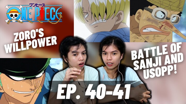 Battle of Sanji and Usopp! | ONE PIECE EPISODE 40 41 | tiff and stiff react