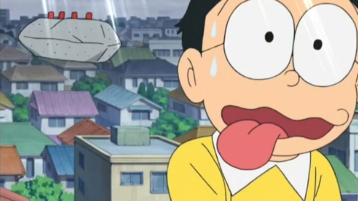 Doraemon: Nobita swore to the rock that he would run today, but ended up running for an hour in the 