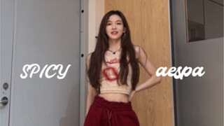 【aespa-Spicy】早班车！柳姐造型狠狠惊艳到我！！